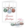 Three Ornaments Season's Greetings Card with Matching CD